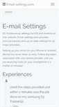 Mobile Screenshot of email-settings.com